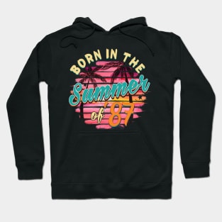 Vintage 32th Birthday Summer of 87 Birthday Hoodie